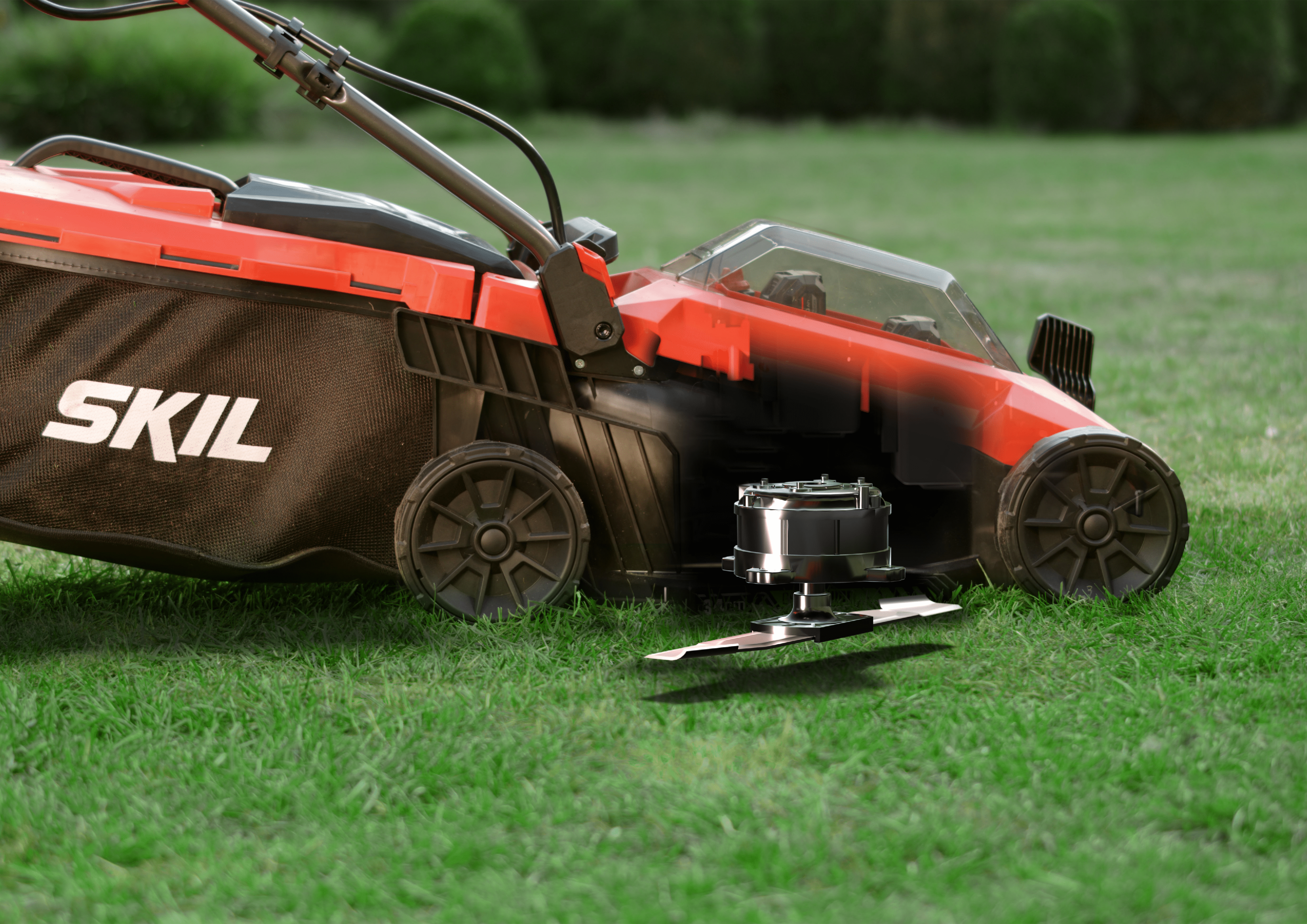 'Brushless' cordless lawn mower