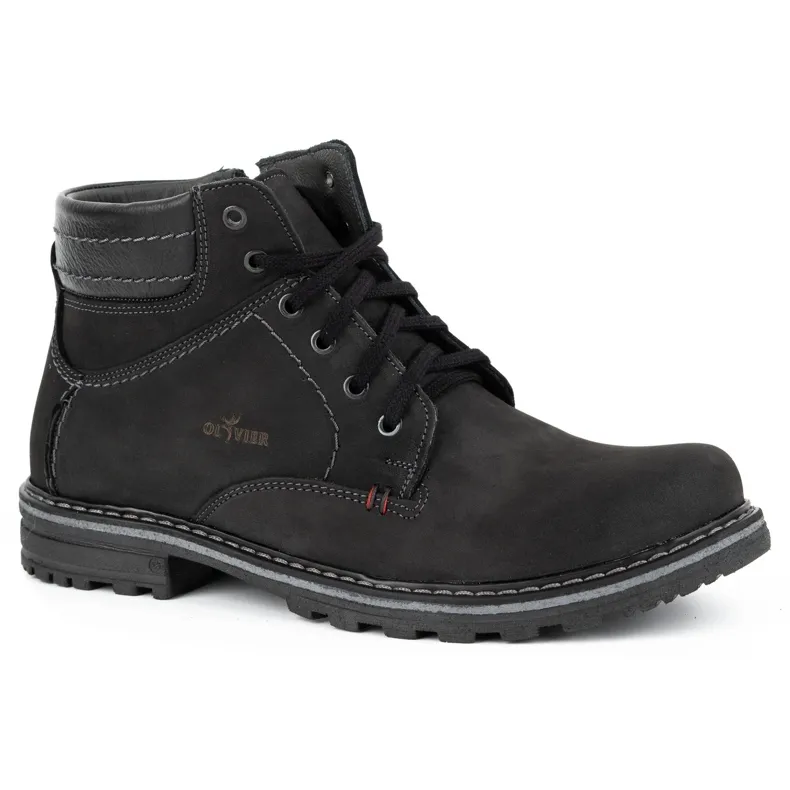 ABIS Warme herenschoenen 197 zwart nubuck