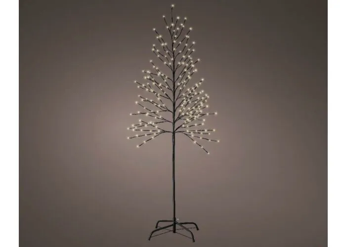 LED KERSTBOOM ZWART 210 LED  180 CM  LUMINEO