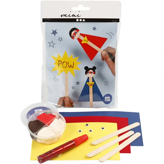 MINI CREATIEVE SET IJSSTOKJESFIGURENSUPERHERO 1SET