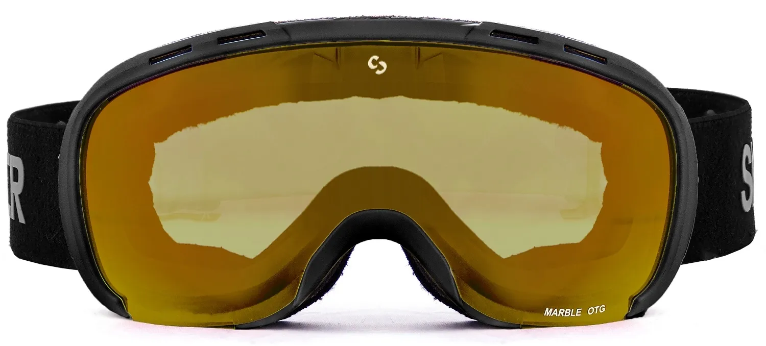 Skibril Sinner Marble OTG Matte Black Double Full Orange Mirror