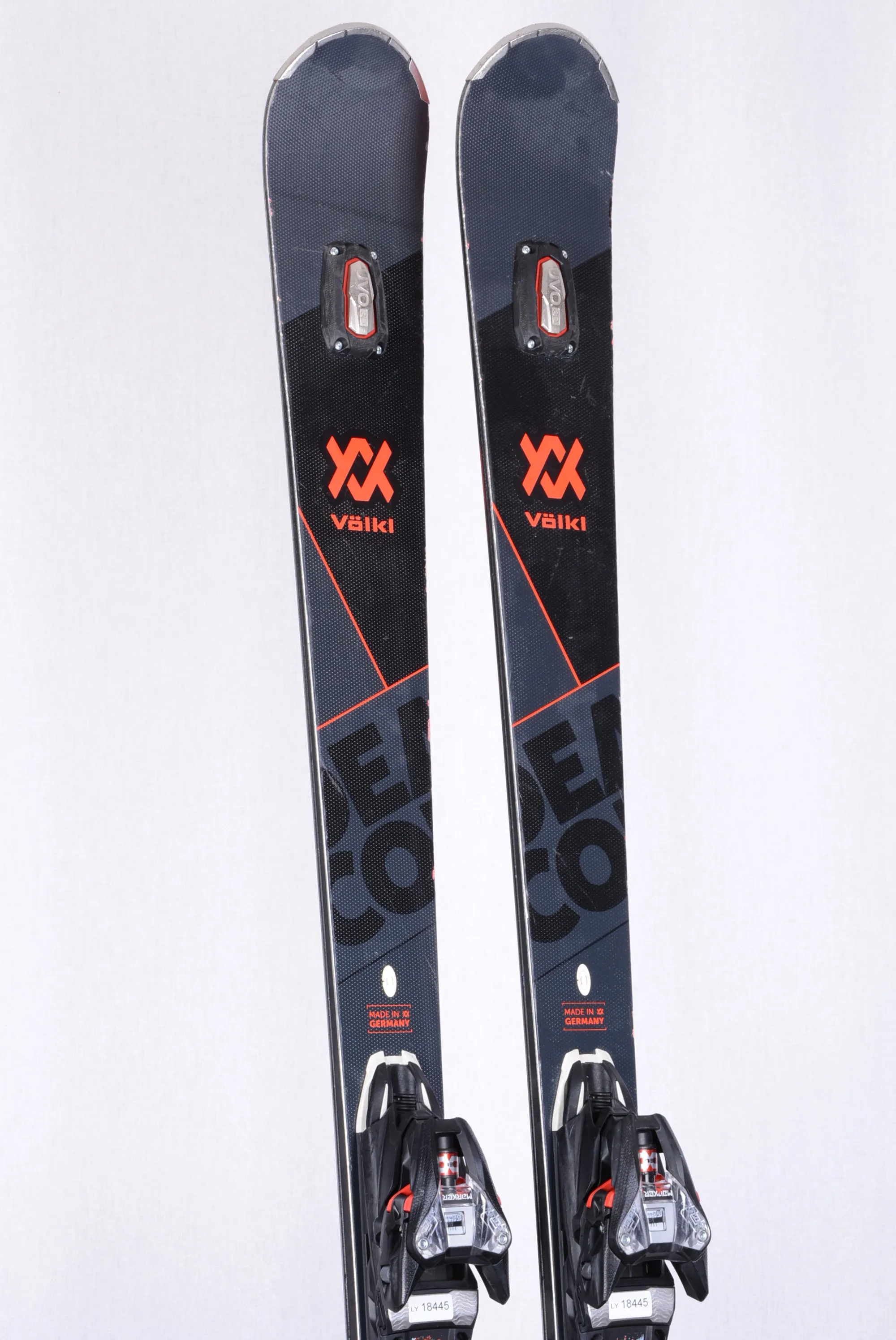 ski's VOLKL DEACON 74 UVO BLACK, grip walk, woodcore, titan + Marker Motion 12
