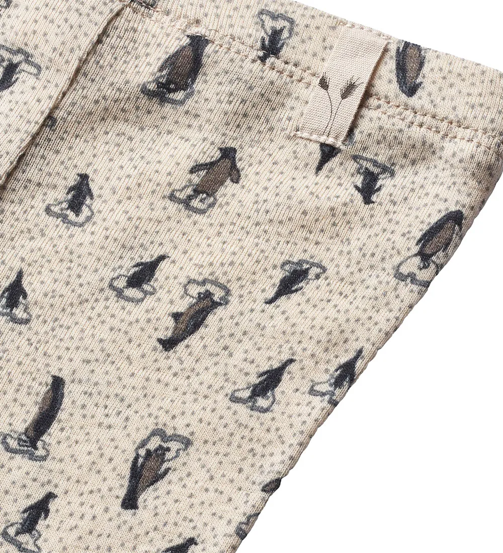 WHEAT LEGGINGS  WOL  PINGUïNS OP ICE