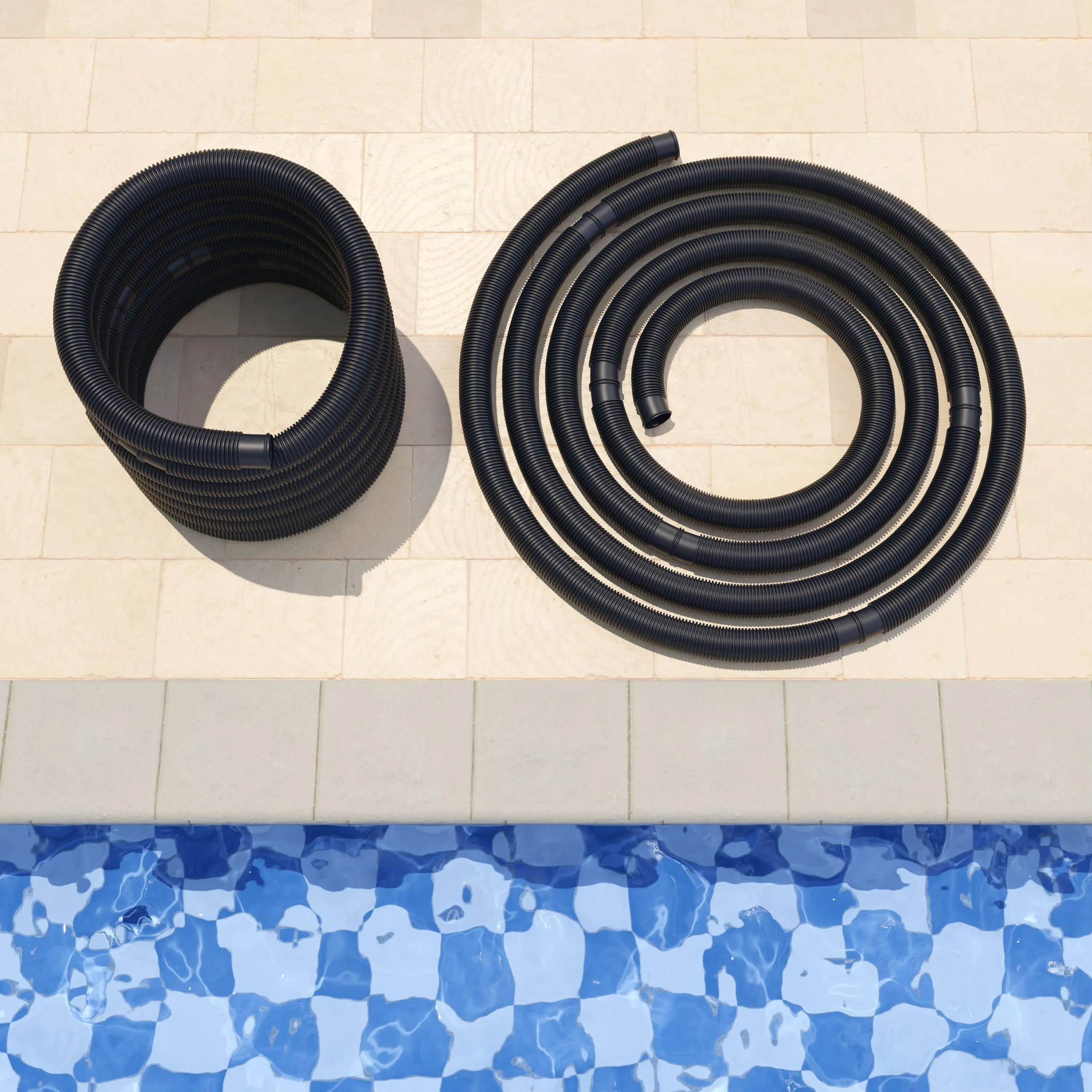 Zwembadslang Zwart Ø38mm 14m